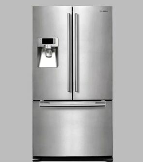 Large double refrigerator with freezer